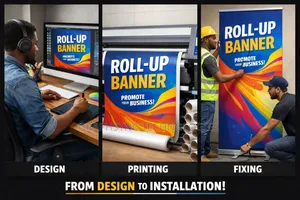 Roll Up Banner Printing – Design + Stand Available (Port Harcourt)