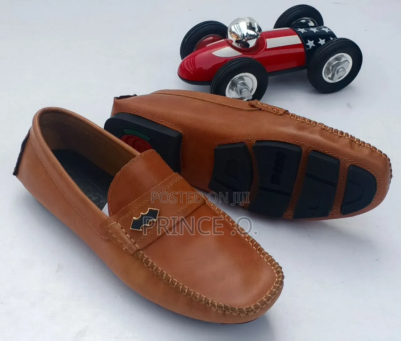 Blue  and Brown Leather Drivers