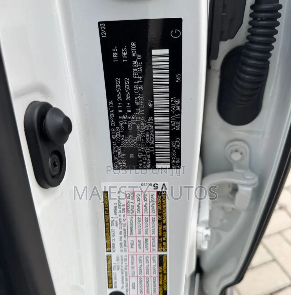 Lexus LX 600 2024 White