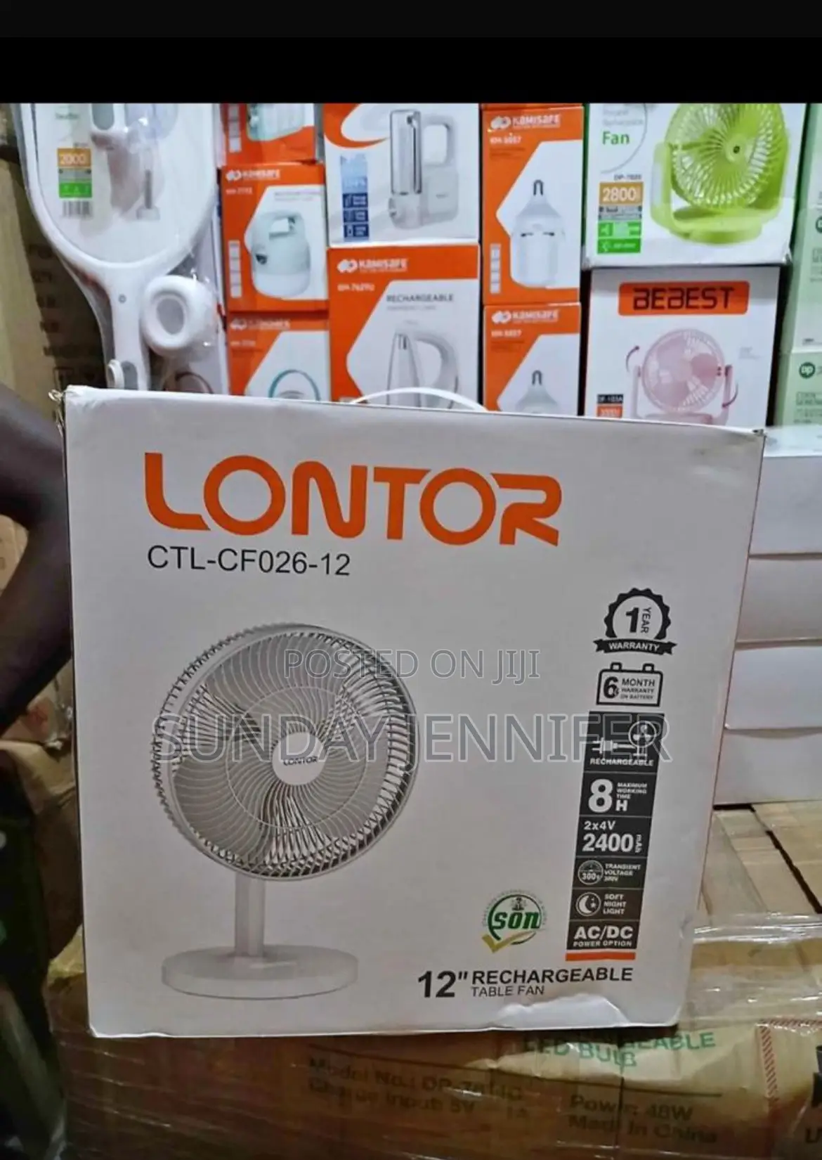 Rechargeable Fan