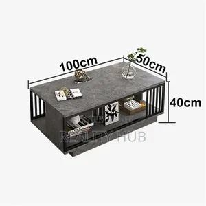 Hczion - Coffee Table for the Living Room at Home, White 10cm by 100cm