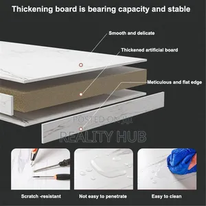 Hczion - Coffee Table for the Living Room at Home, White 10cm by 100cm