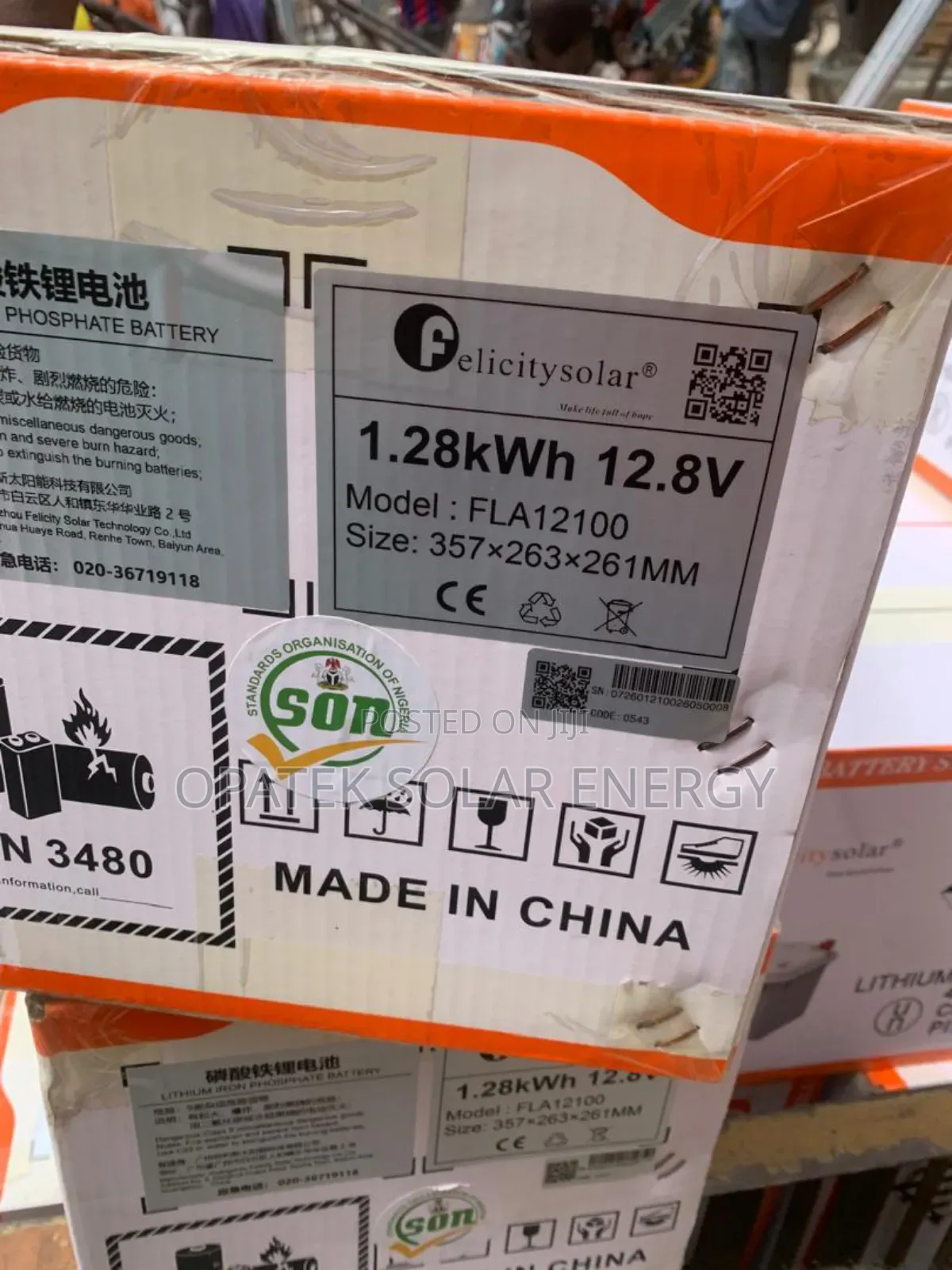 Felicity Lithium Battery 1.2kwh 12v Available