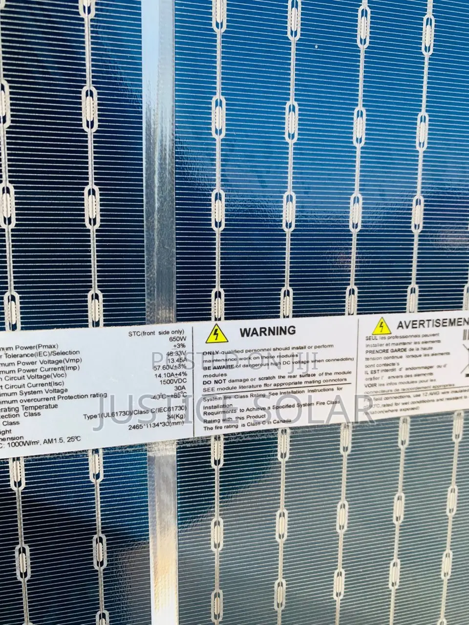 650w Jinko Solar Panel
