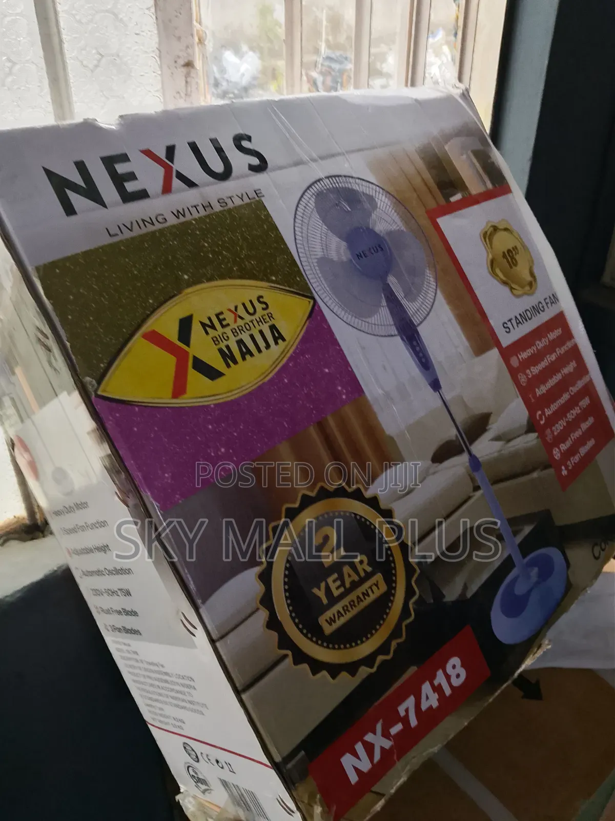 Nexus Fan With 3 Speed Control