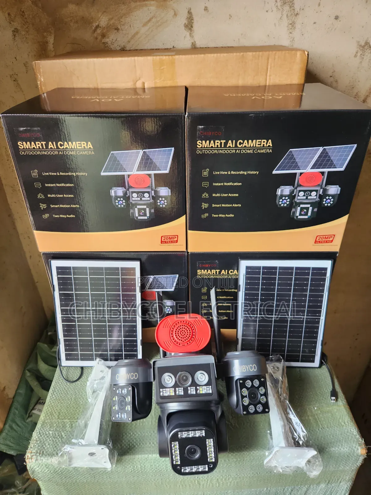 4lens Solar CCTV Camera