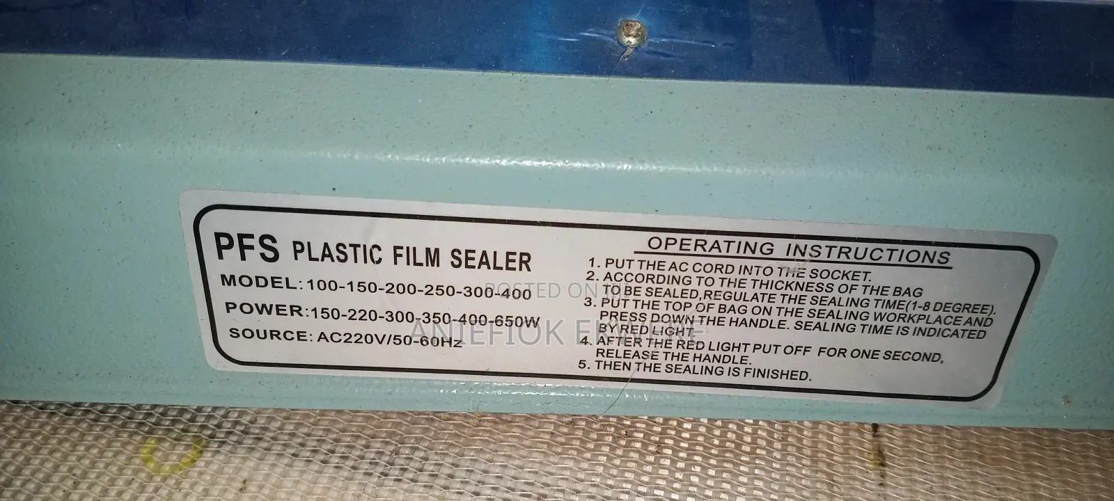 Plastic Film Sealer