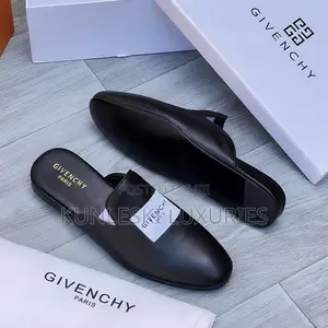 Original Givenchy Label Leather Mules