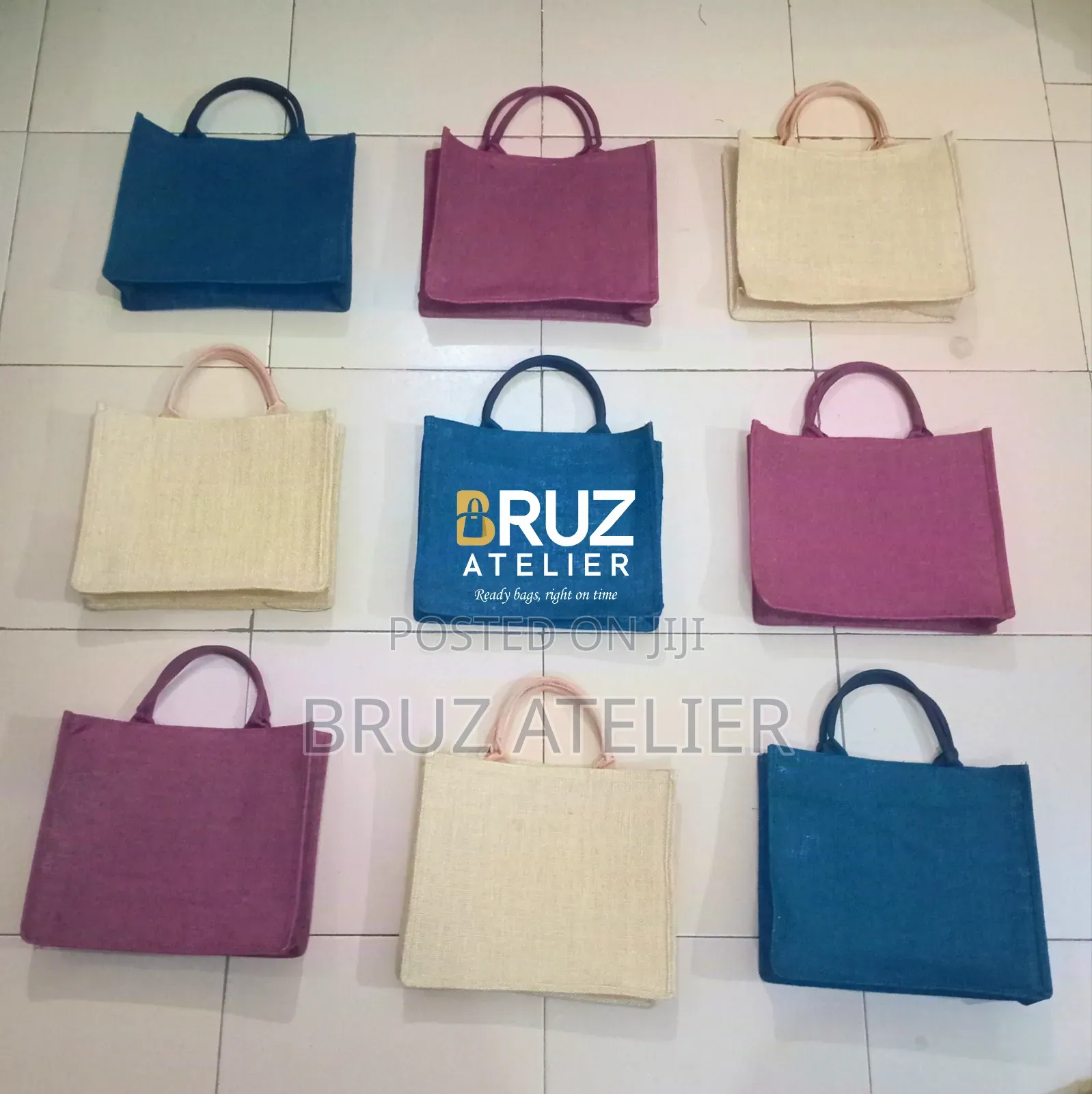 10 Pieces Bulk Jute Bags (Already Made)