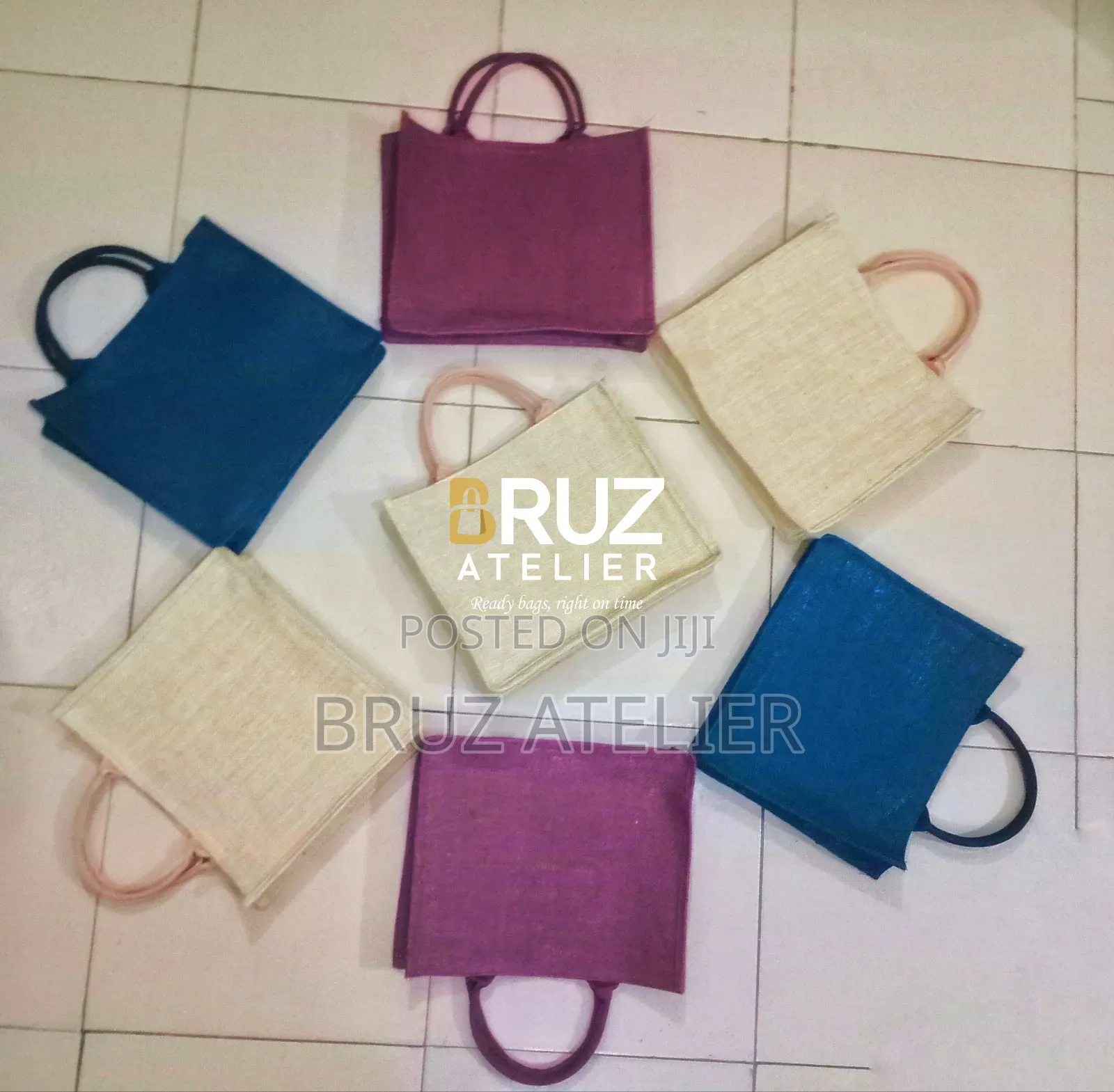 10 Pieces Bulk Jute Bags (Already Made)