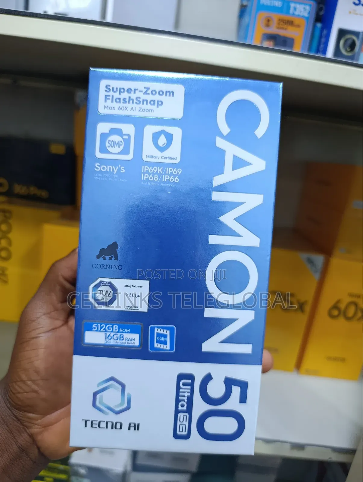 New Tecno Camon 50 Ultra 512 GB Silver