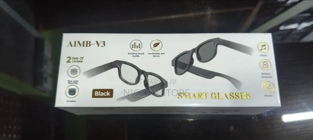 Smart Glasses With Bluetooth Speaker– Aimb V3