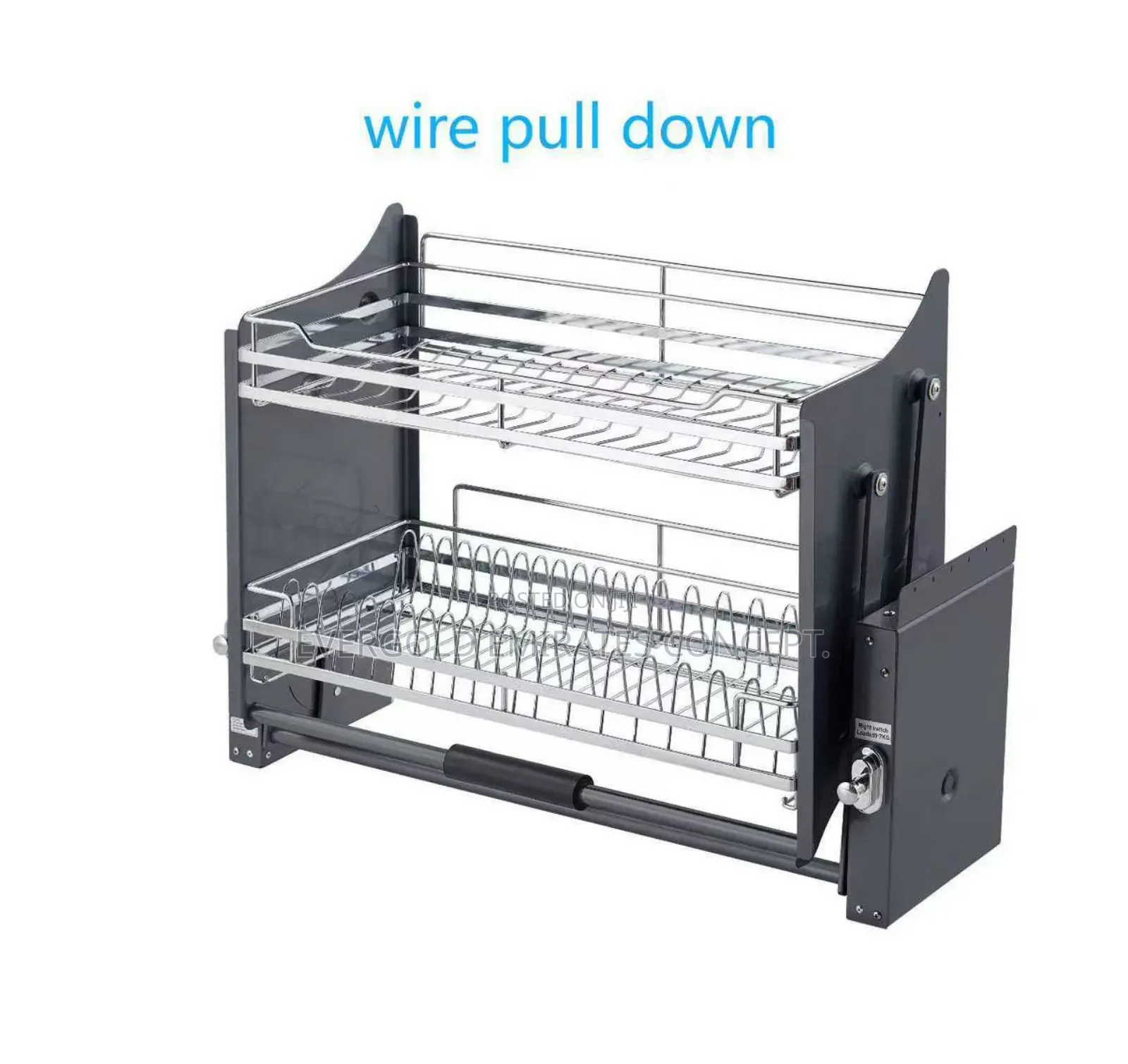 80cm Pull Down Plate Rack Available
