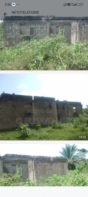 House. An Uncompleted Building One and Half Plot