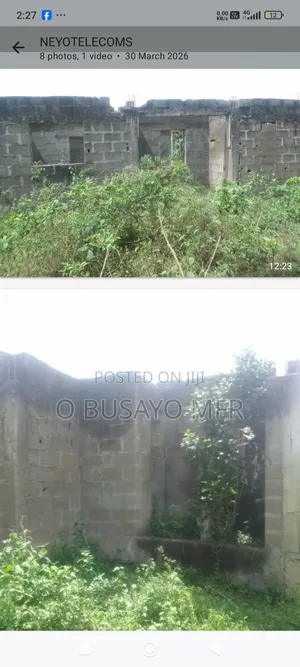 House. An Uncompleted Building One and Half Plot