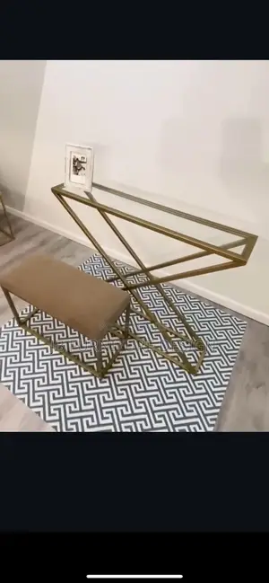 Finished Metal Console Table