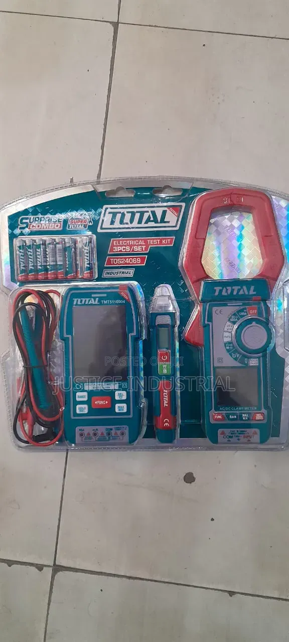Total Electrical Test Kit 3pcs Ac Dc Clamp Meter
