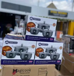 6 PCS Masterchef Crownstar Nonstick Cookware Set/Pot (Mc-659)