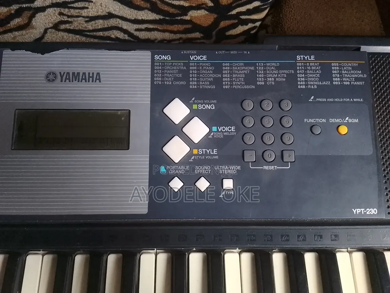 Yamaha Ypt-230 Keyboard