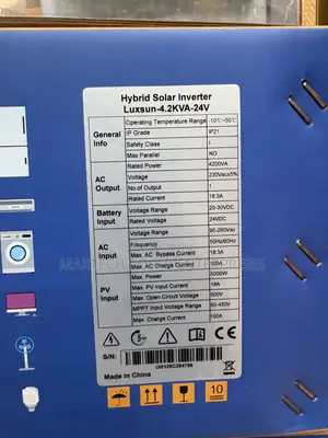 Luxsun 4.2kva/24v Hybrid Solar Inverter