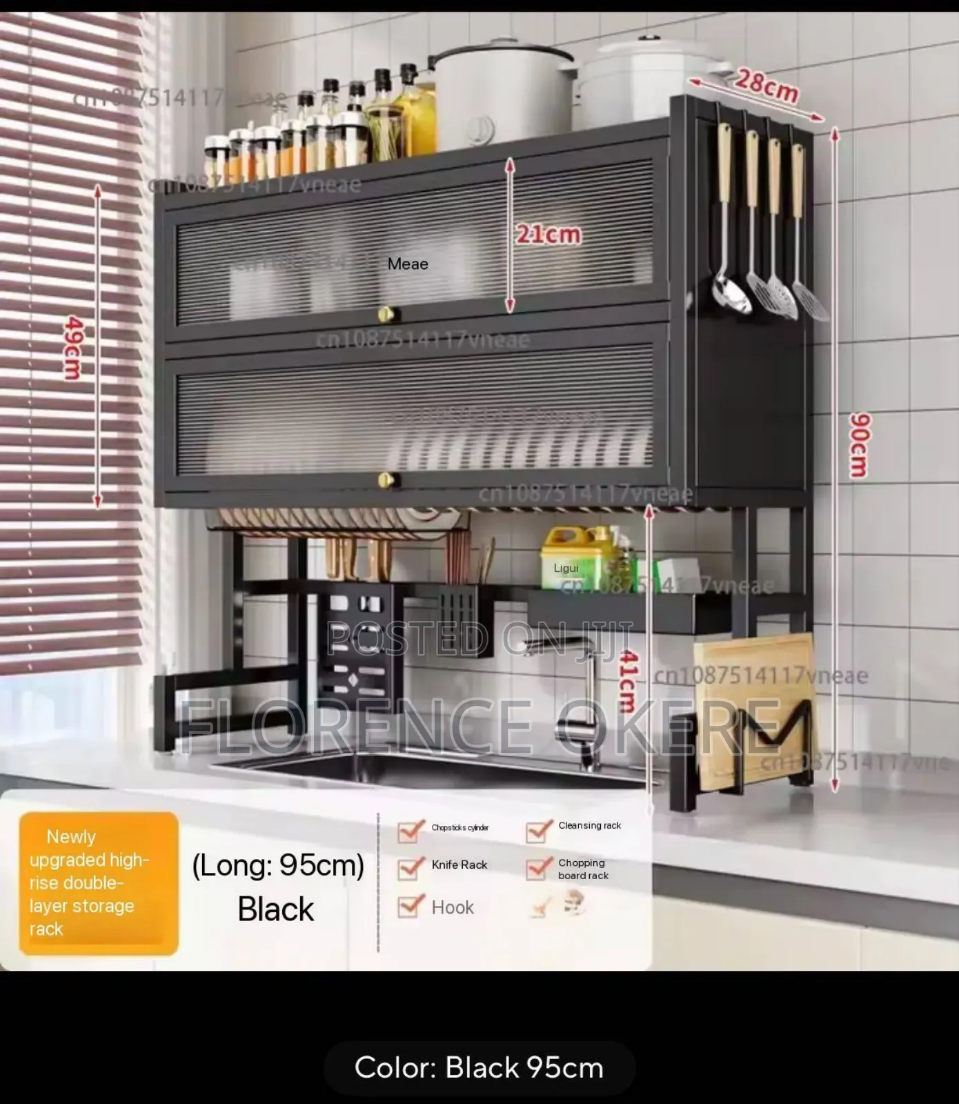 85cm Double Step Over the Sink Plate Rack