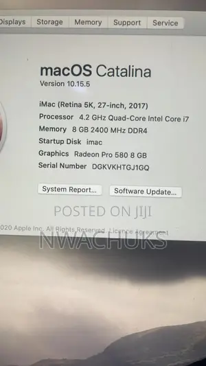 Desktop Computer Apple iMac 8GB Intel Core i7 HDD+SSD 1T