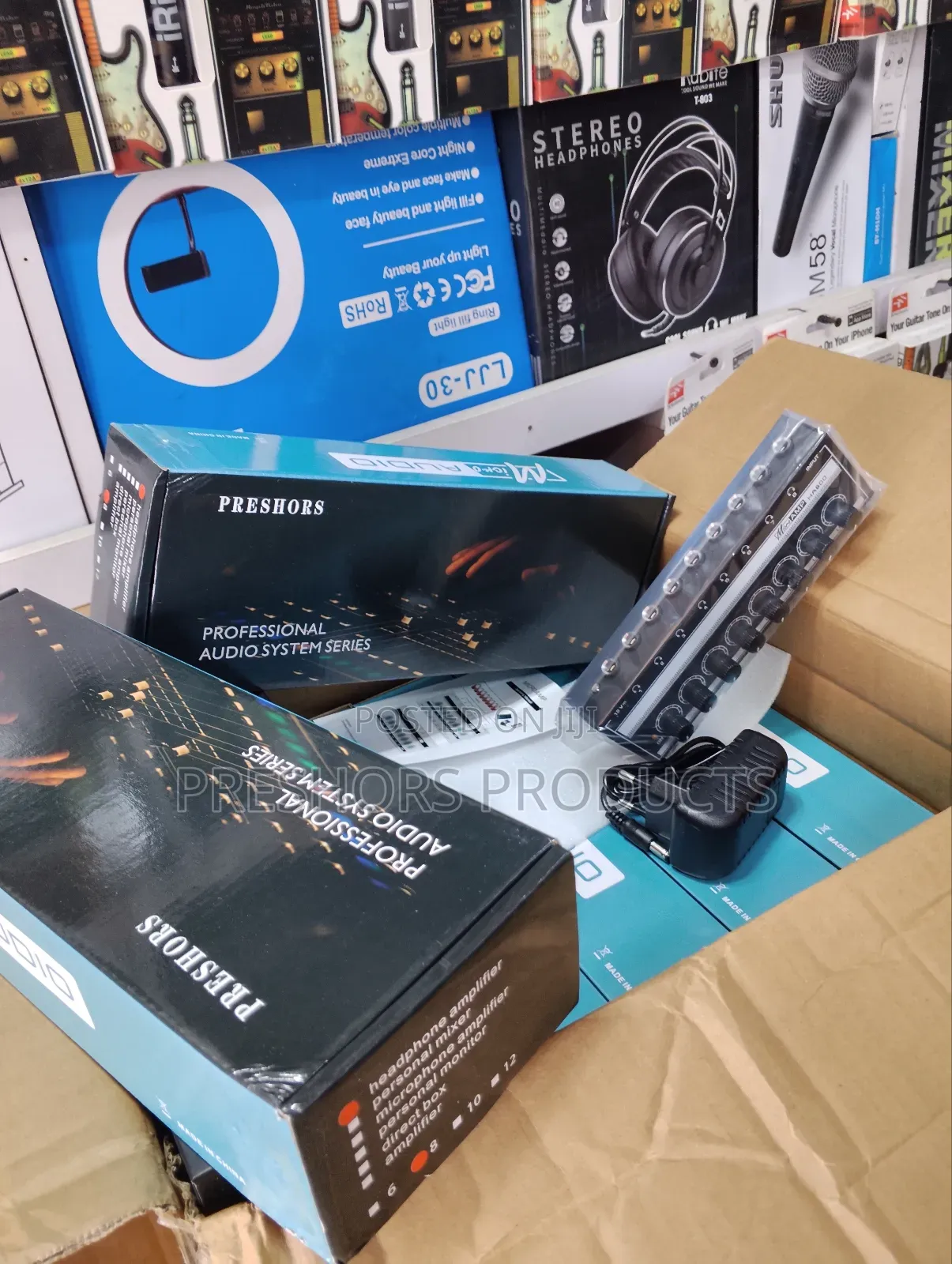 8 Channels Preshors Headphone Amplifier