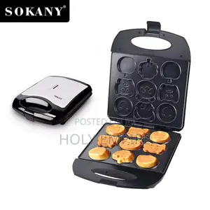 Biscuit Waffle Maker Sandwich Cake Pan Donut Nut Breakfast Machine