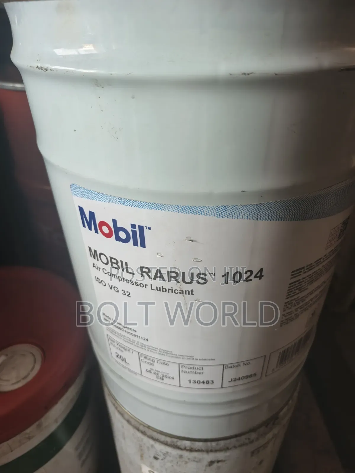 Mobil Rarus 1024 Air Compressor Lubricant Isovg32