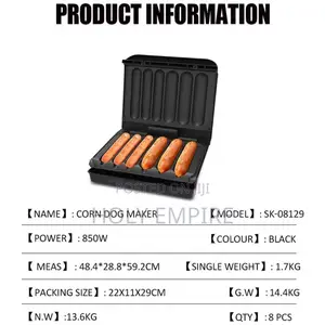 Electric Sausage Grill Nonstick Plate Veggie Sausage Hot Dogs BBQ