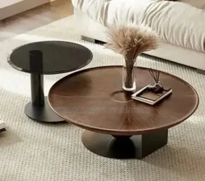 Standard Round Wooden Center Table Set.