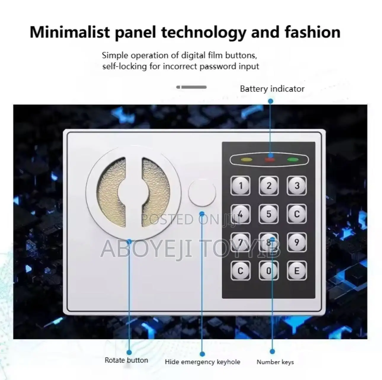 This Is A Small Electronic Digital Security Safe Box.