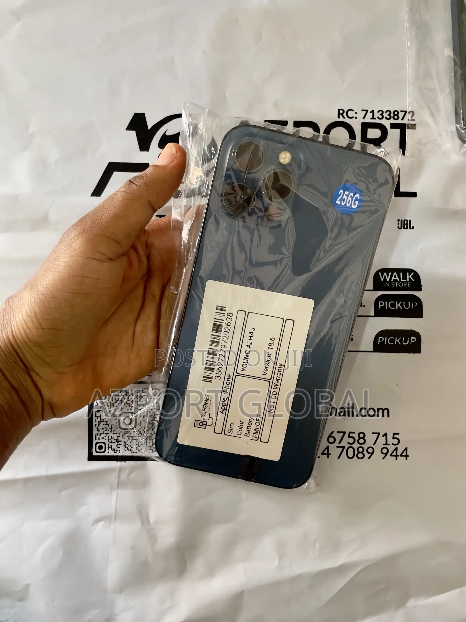 New Apple iPhone 12 Pro Max 256 GB Blue