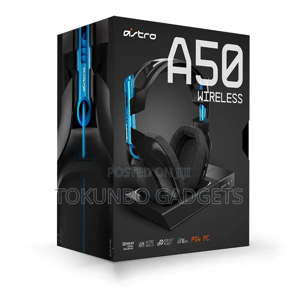 Logitech Astro A50 Gaming Wireless Headset With Base Docking Station