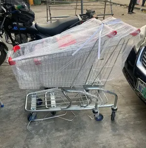 Stainless Steel Supermarket Trolley