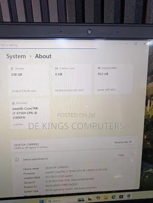 Laptop HP Omen 15 16GB Intel Core i7 SSD 256GB