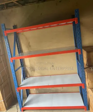 4-Step Heavy-Duty Warehouse Shelving Rack