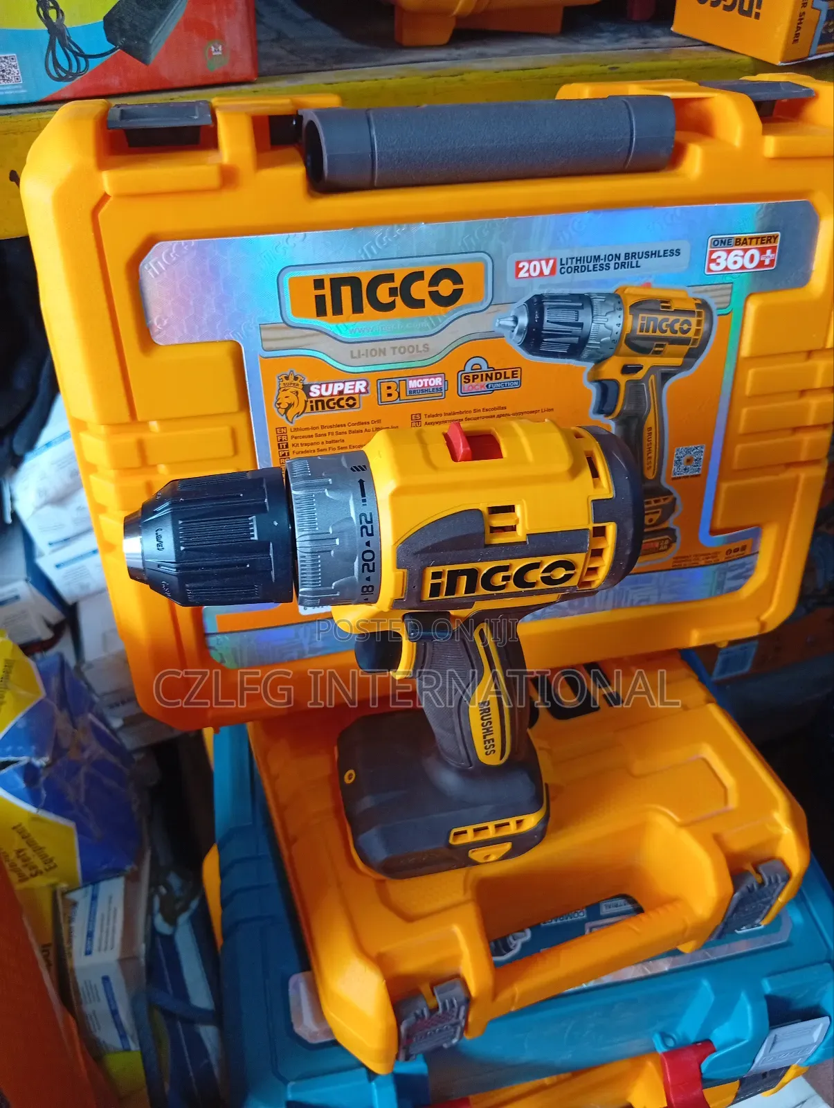 20volts Lithium Ion Brushless Cordless Drill