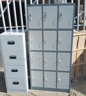 12-Door Steel Locker Cabinet.