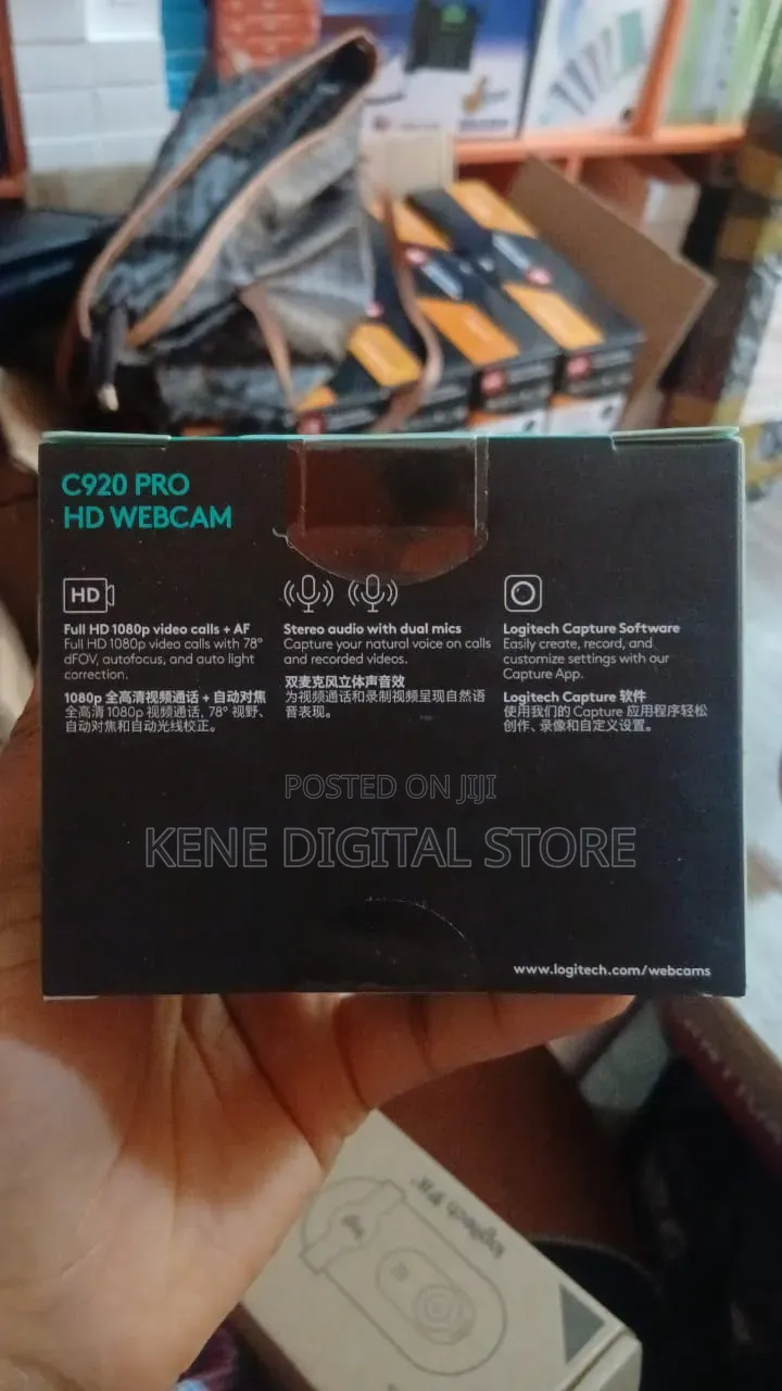 Logitech C920 Pro Full Hd 1080p Webcam + Dual Mics