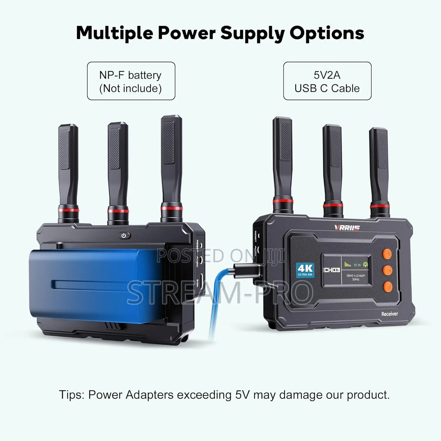 Wireless Hdmi Transmitter and Receiver,20-Channeladjustable,1500ft