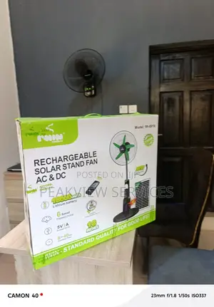 18” Iwin Rechargeable Fan With Dual Power Support
