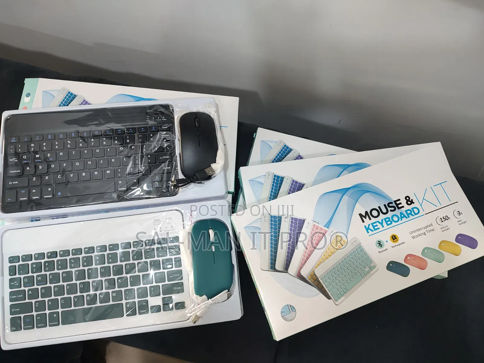 Rechargeable Mouse And Keyboard Kit (Wireless And Bluetooth)