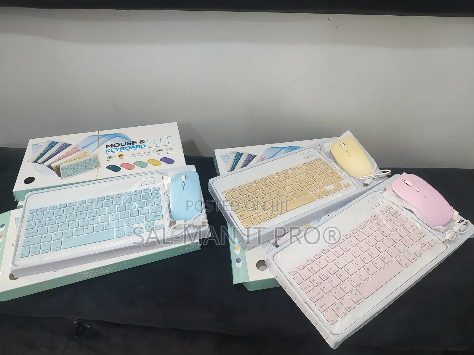 Rechargeable Mouse And Keyboard Kit (Wireless And Bluetooth)