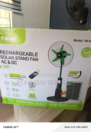 Iwin Iw-8918 Rechargeable 18” Fan Ac/Dc Operation