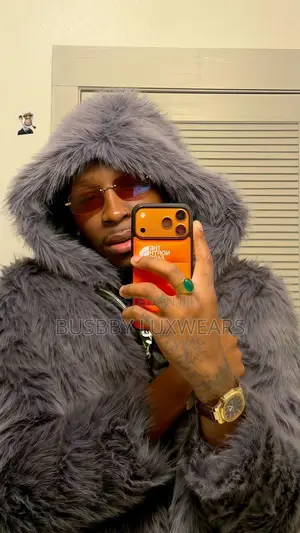 *Fur Knitted Coat Hooded Jacket 