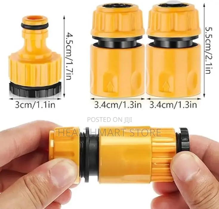 3pcs Coupling Adapter Faucet Hose Garden Water Connector