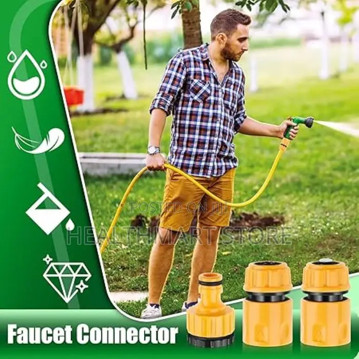 3pcs Coupling Adapter Faucet Hose Garden Water Connector