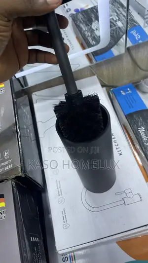 Black Stainless Steel Toilet Brush