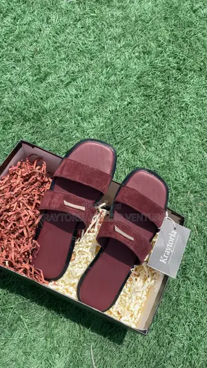 The Siren (Female Oxblood Pam Slippers)Bold, Captivating,Unapologetic